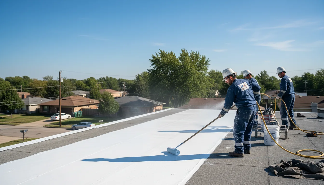 Commercial roof coating in Orchard, IA near me